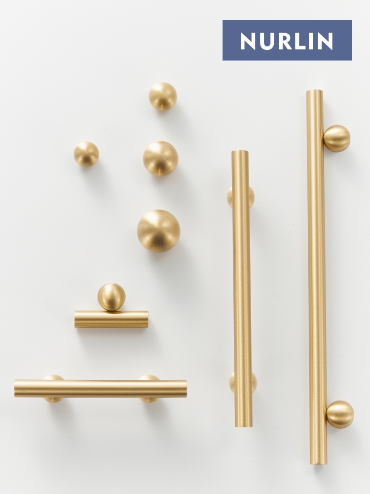Furniture Hardware Drawer Pulls - Nurlin Brass Round Ball Foot Cabinet