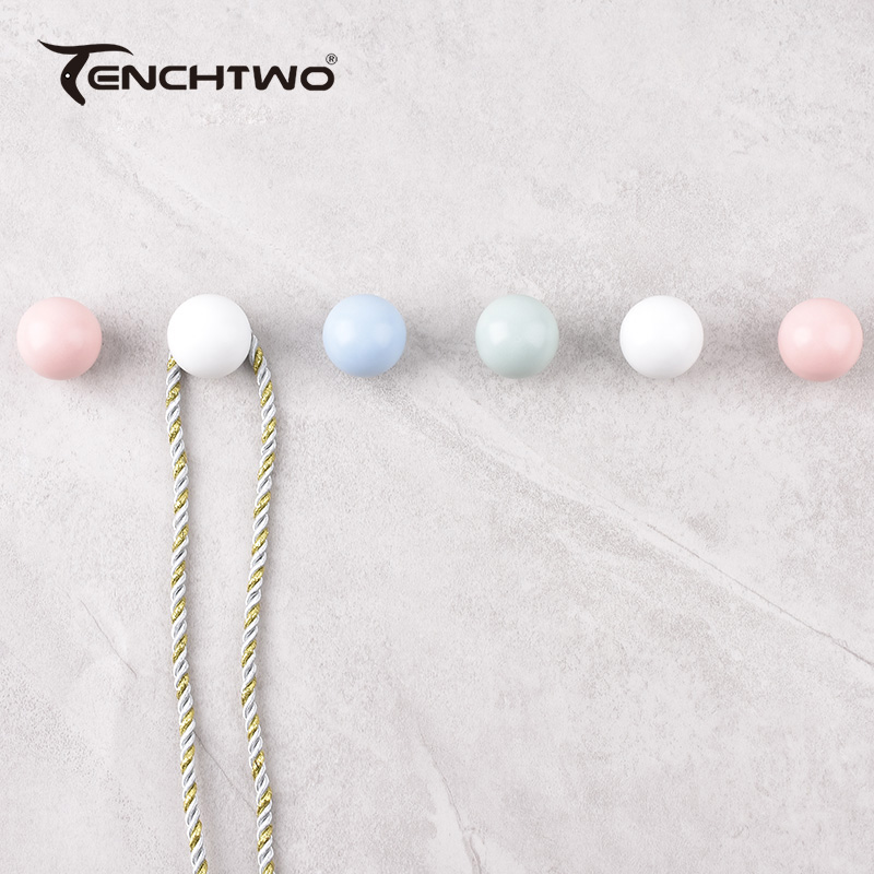 Round Ceramic Hook Clothes Han - Furniture Hardware Jig avaliação e preço