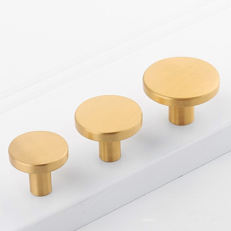Round Brass Kitchen Cabinet Dr - Furniture Hardware Jig avaliação e preço