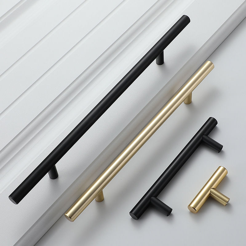 Modern Gold Brushed Straight C - Furniture Hardware Drawer Pulls avaliação e preço