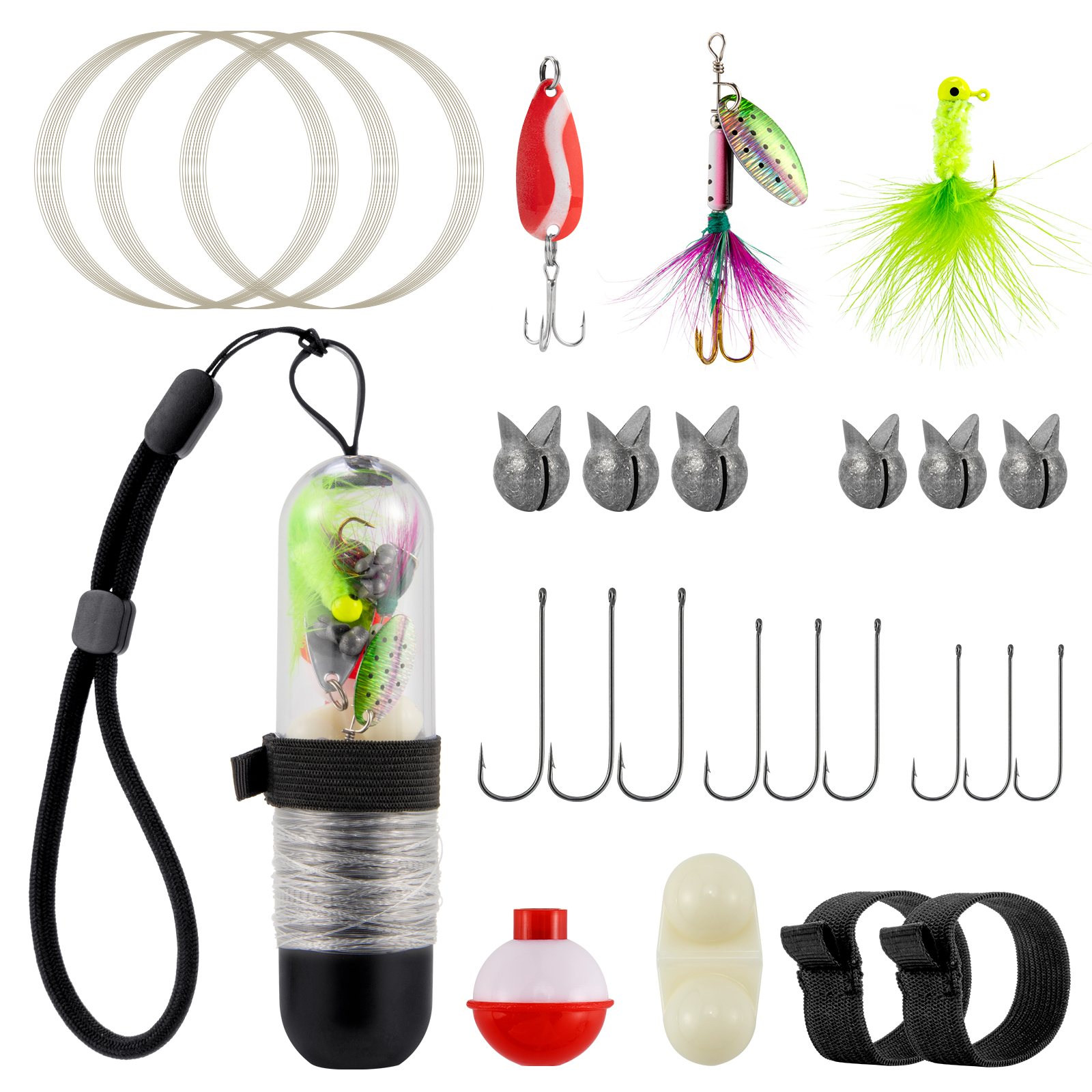 25pcs Survival Fishing Kit Poc - Furniture Hardware Jig avaliação e preço