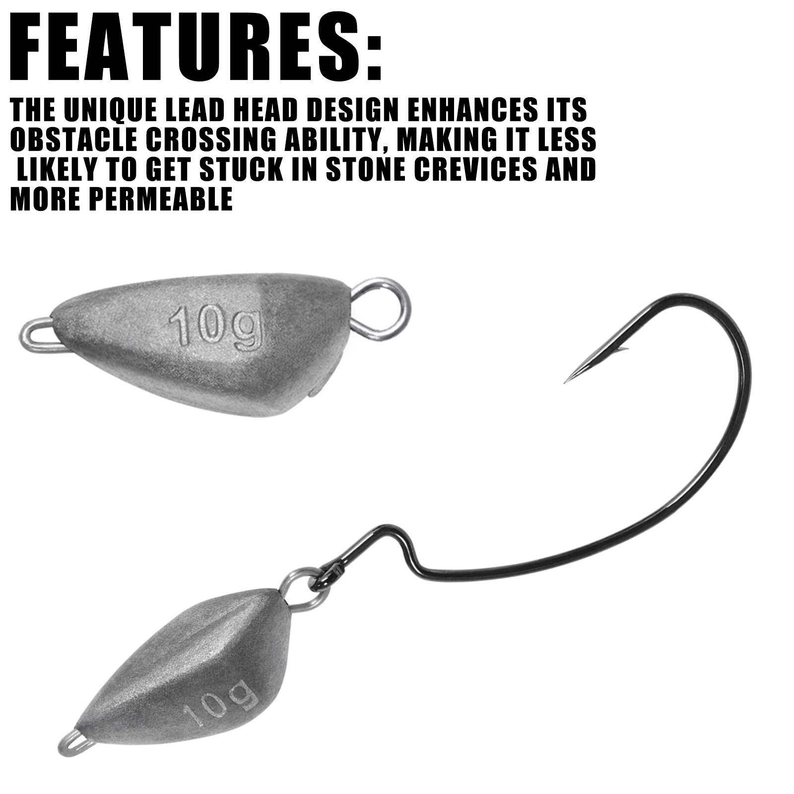 SAMOLLA 5pcs Jig Head Fishing  - Furniture Hardware Jig avaliação e preço