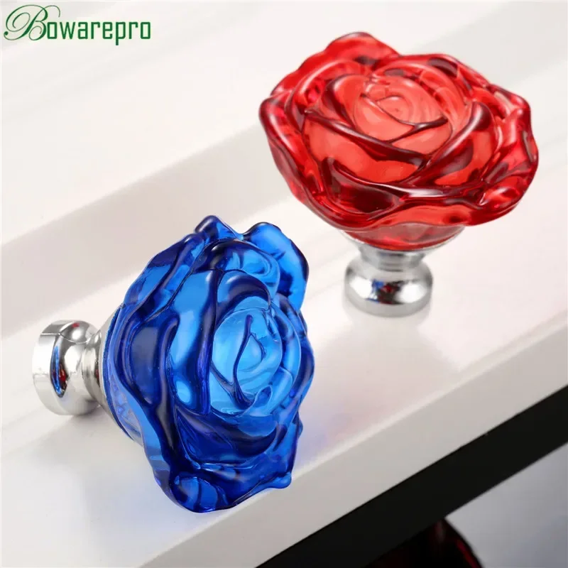 bowarepro 50MM Crystal Rose Gl - Furniture Hardware Drawer Pulls avaliação e preço