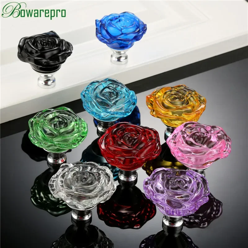 bowarepro 50MM Crystal Rose Gl - Furniture Hardware Drawer Pulls avaliação e preço