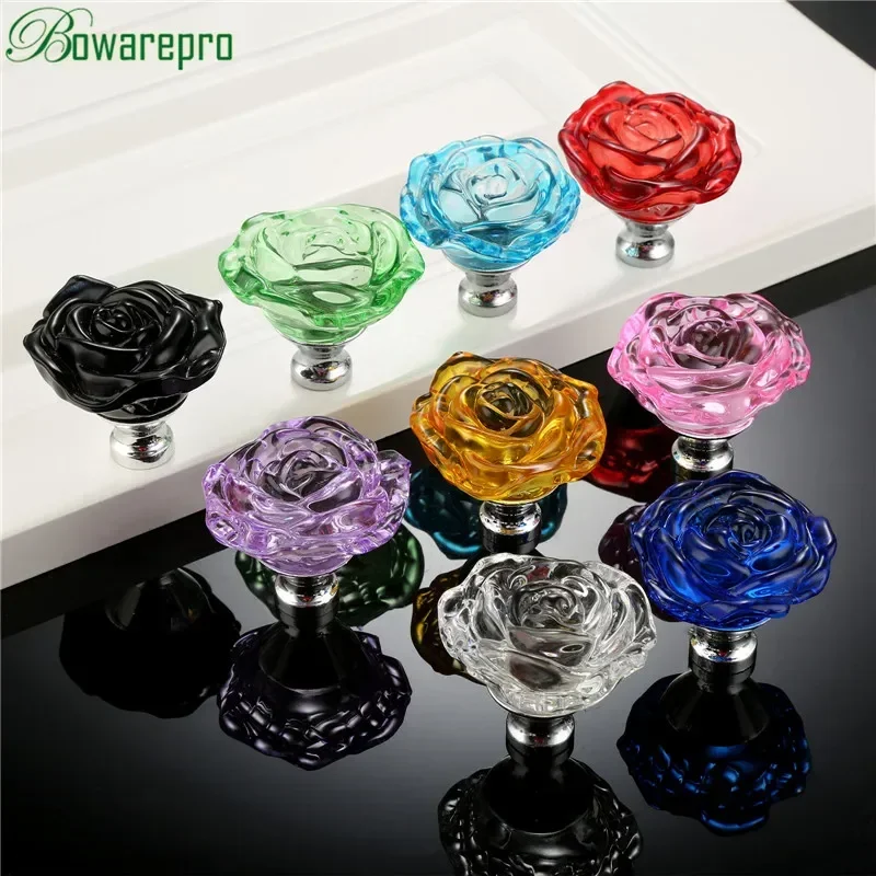 bowarepro 50MM Crystal Rose Gl - Furniture Hardware Drawer Pulls avaliação e preço