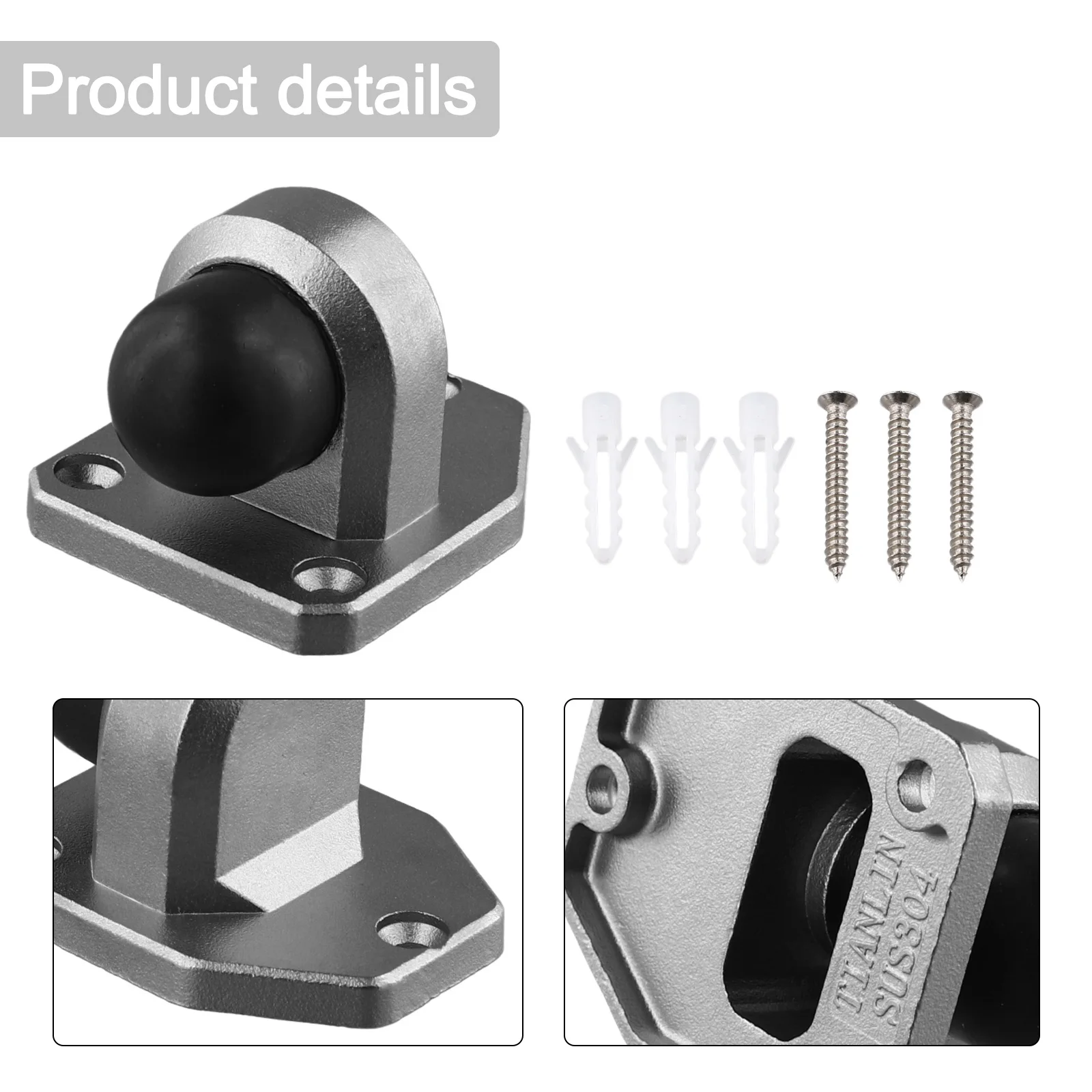 Door Suction Door Stop Wall Mo - Brand Hardware Furniture avaliação e preço