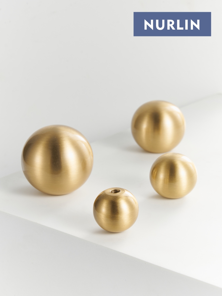 Nurlin Brass Round Ball Foot C - Furniture Hardware Drawer Pulls avaliação e preço
