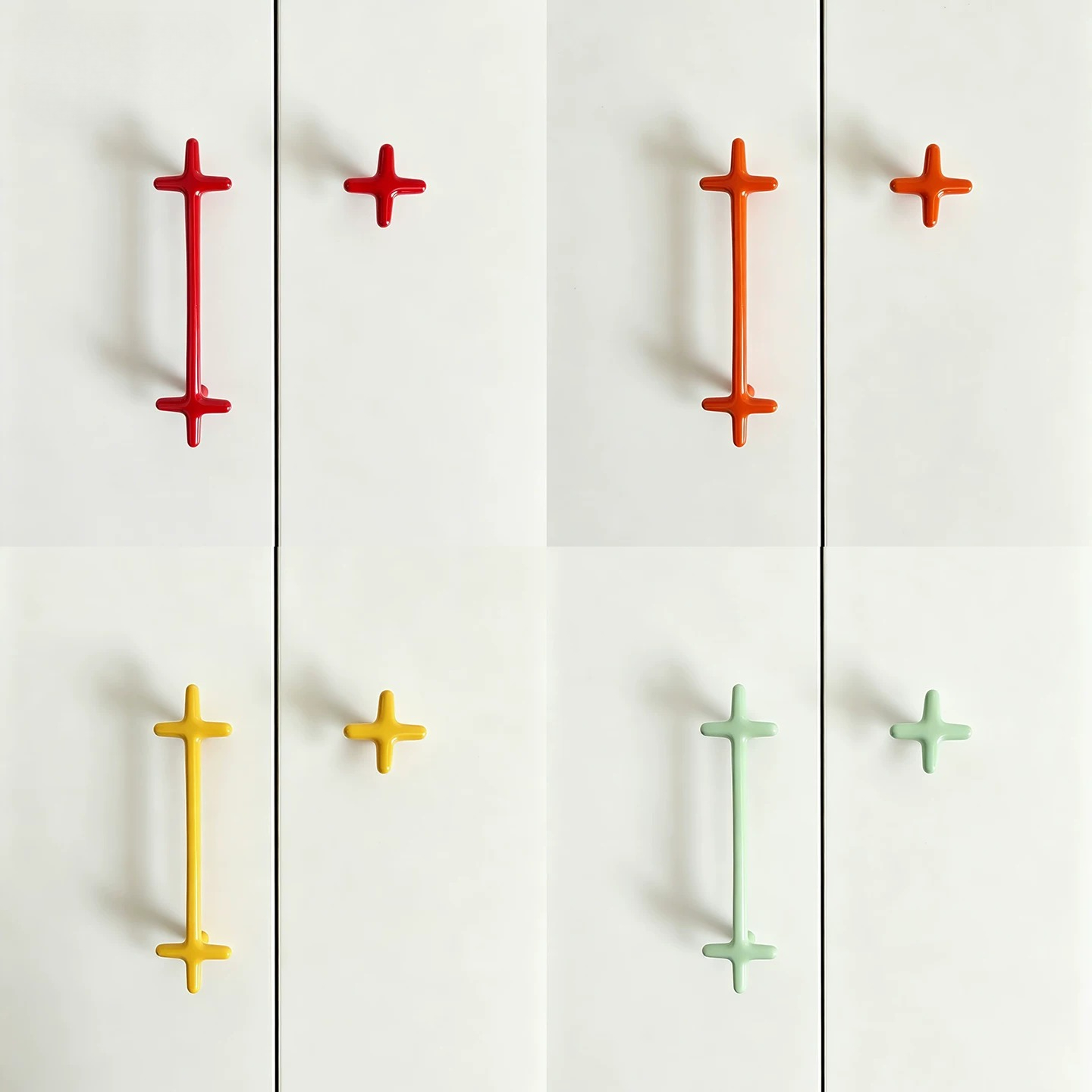 Modern Minimalist Color Cross  - Furniture Hardware Drawer Pulls avaliação e preço