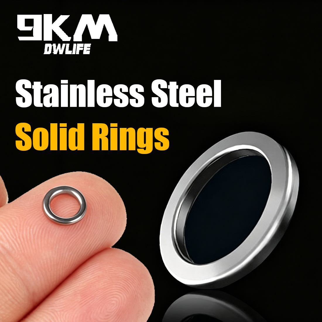 9KM Solid Ring Fishing 50pcs S - Furniture Hardware Jig avaliação e preço