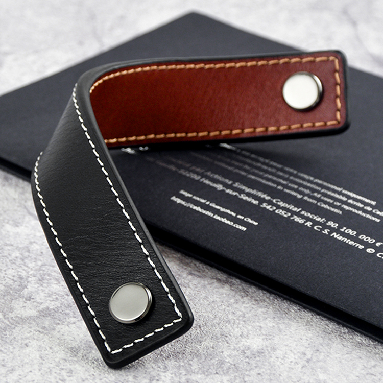 Both sides/Genuine Leather Han - Furniture Hardware Drawer Pulls avaliação e preço
