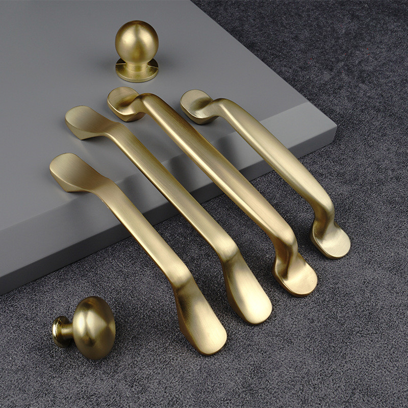 Gold Furniture Handles Aluminu - Furniture Hardware Drawer Pulls avaliação e preço