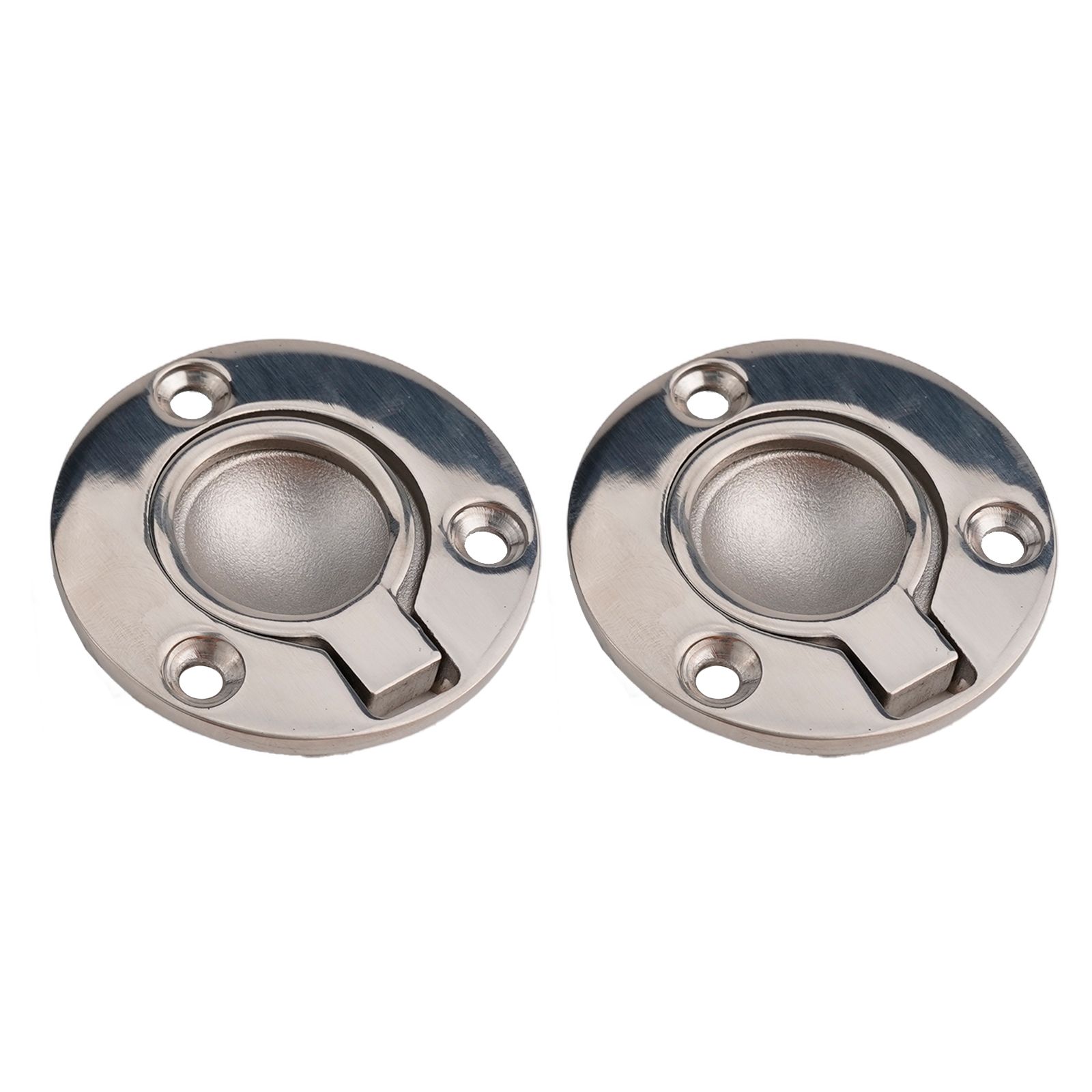2Pcs 316 Stainless Steel Flush - Furniture Hardware Drawer Pulls avaliação e preço