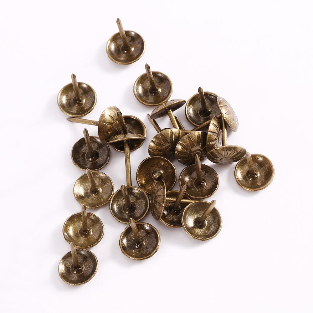 Chrysanthemum Brass Upholstery - Furniture Upholstery Hardware avaliação e preço