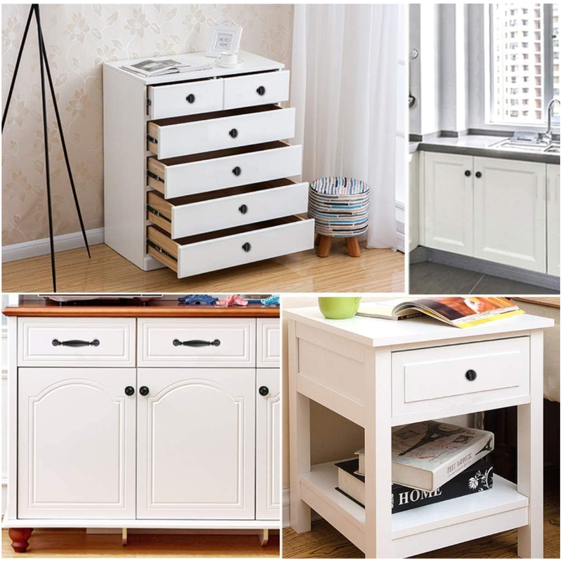 5PCS Aluminum  Kitchen Cupboar - Furniture Hardware Drawer Pulls avaliação e preço