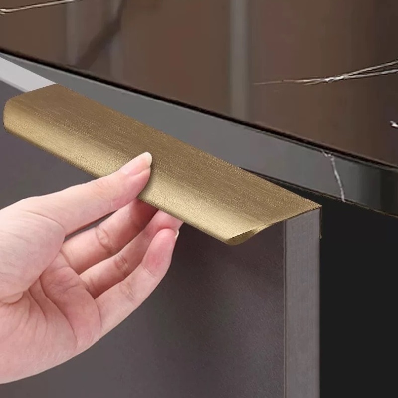 80mm-1200mm Invisible Aluminum - Furniture Hardware Drawer Pulls avaliação e preço