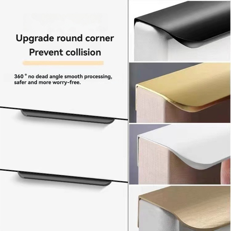 80mm-1200mm Invisible Aluminum - Furniture Hardware Drawer Pulls avaliação e preço